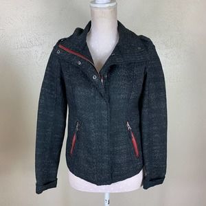 Free People Sz 4 Tweed Moto Jacket